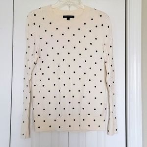 Banana Republic polka dot sweater, size M